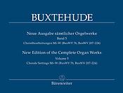 Buxtehude: New Edition of the Complete Organ Works, Volume 5