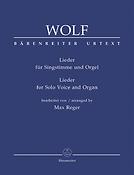 Hogo Wolf: Lieder fuer Singstimme und Orgel