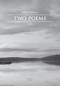 Marten Jansson: Two Poems (SATB)
