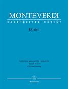 Claudio Monteverdi: L'Orfeo (Vocalscore)
