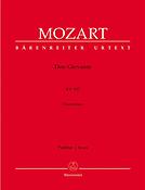 Mozart: Ouvertüre zu Don Giovanni KV 527 (Partituur)