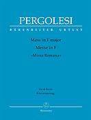 Pergolesi: Mass in F major - Missa Romana (Vocalscore)