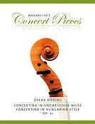 Oskar Rieding: Concertino in Hungarian Style A minor op. 21
