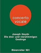 Haydn: Die drei- und vierstimmigen Gesänge fuer Singstimmen und Klavier