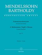 Mendelssohn: Sommernachtstraum - A Midsummer Night's Dream (Partituur)