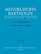 Mendelssohn: Doe Erste Walpurgisnacht Op. 60 (Vocal Score)