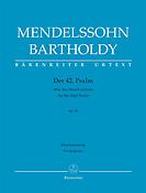 Mendelssohn: Der 42. Psalm Wie der Hirsch schreit (Vocalscore)