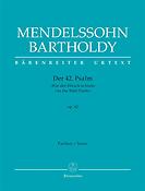 Mendelssohn: Der 42. Psalm Wie der Hirsch schreit (Partituur)
