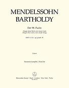 Mendelssohn: Der 98. Psalm Singet dem Herrn ein neues Lied (Set)