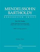 Mendelssohn: Der 98. Psalm Singet dem Herrn ein neues Lied (Partituur)
