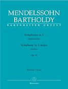 Mendelssohn: Symphonie 04 A Op.90 Italian (Partituur)