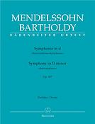 Mendelssohn: Symphonie d-Moll op. 107  (Partituur)