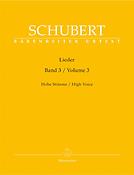 Franz Schubert: Lieder Band 3 Sopraan (Baerenreiter)