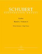 Franz Schubert: Lieder Band 4 Sopraan (Baerenreiter)