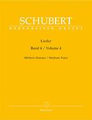 Franz Schubert: Lieder Band 4 Mezzo-Sopraan (Baerenreiter)