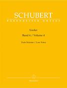 Franz Schubert: Lieder Band 4 Alt/Bas (Baerenreiter)