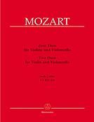 Mozart: Zwei Duos for Violine und Violoncello