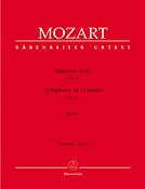 Mozart: Symphony in D major No. 4 (Partituur)