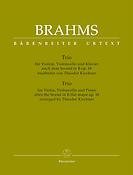 Brahms: Trio for Violin, Violoncello and Piano op. 18