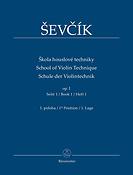 Sevcik: School Of Violin Technique Op. 1 Vol. 1