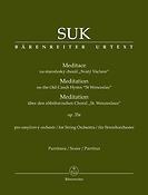 Suk: Meditation on the Old Czech Hymn St. Wenceslas (Partituur)