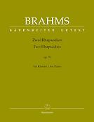 Brahms: Zwei Rhapsodien