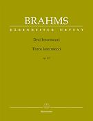 Brahms: Intermezzi Op. 117