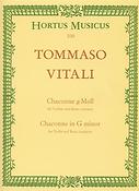 Tomaso Antonio Vitali: Chaconne for Violin and Basso continuo g minor(for Violin and Basso continuo)