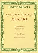 Mozart: 12 Duette - 12 Duets