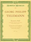Telemann: Konzert For Altblockflöte, Flöte, Streicher und Basso continuo