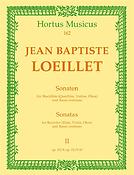 Loeillet: Neun Sonaten For Altblockflöte oder andere Melodieinstrumente und Basso continuo. Heft 2