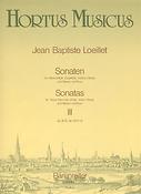 Loeillet: Neun Sonaten For Altblockflöte und Basso continuo. Heft 3