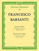 Barsanti: Sonate For Altblockflöte (Flöte) und Basso continuo