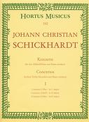 Schickhardt: Konzerte fuer vier Altblockflöten und Basso continuo. Heft 1 