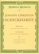 Schickhardt: Sechs Konzerte fuer 4 Altblockflöten und Basso continuo. Heft 2 - Six Concertos fuer 4 Treble Recorders and Basso continuo. Volume 2