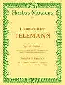 Telemann: Sonate für 2 Violinen, 2 Violen, Violoncello und Basso continuo f-Moll TWV 44 : 32