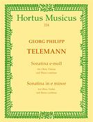 Telemann: Sonatina for Oboe, Violine (Diskantgambe) und Basso continuo