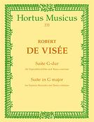 Robert de Visee: Suite fuer Sopranblockflöte und Basso continuo