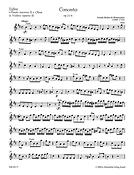 Joseph Bodin de Boismortier: Concerto fuer 2 Soloinstrumente (Flöte, Violine - Flöte, Oboe - 2 Flöten), 3 Violinen und Basso continuo