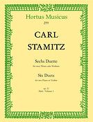 Carl Stamitz: Sechs Duette für ZweiFlöten oder Violinen Heft 1 op. 27 (Baerenreiter)
