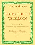 Telemann: Triosonate B-Dur fuer Blockflöte (Flöte, Violine), konzertierendes Cembalo (KLavier) und Basso continuo