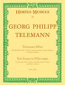 Telemann: Triosonate B-Dur fuer Blockflöte (Flöte, Violine), konzertierendes Cembalo (KLavier) und Basso continuo