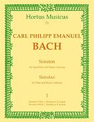 Bach: Sonaten Fur Flöte und Basso continuo. Heft 1 - Sonatas for Flute an Basso continuo. Volume 1