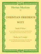 Witt: Suite für ZweiAltblockflöten und eine Tenorblockflöte (oder andere Instrumente) und Basso continuo