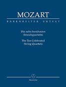 Mozart: Die zehn berühmten Streichquartette. Urtext der Neuen Mozart-Ausgabe - 10 Celebrated String Quartets