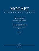 Mozart: Konzert in A fuer Voline und Orchester 