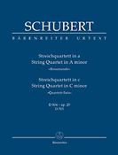Schubert: Streichquartett a-moll D 804 (Rosamunde) Quartettsatz c-moll D 703