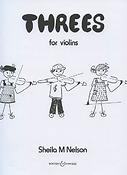 Sheila Mary Nelson: Threes for Violins