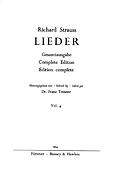 Strauss: Lieder Band 4