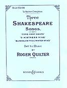 Roger Quilter: 3 Shakespeare Songs Opus 6